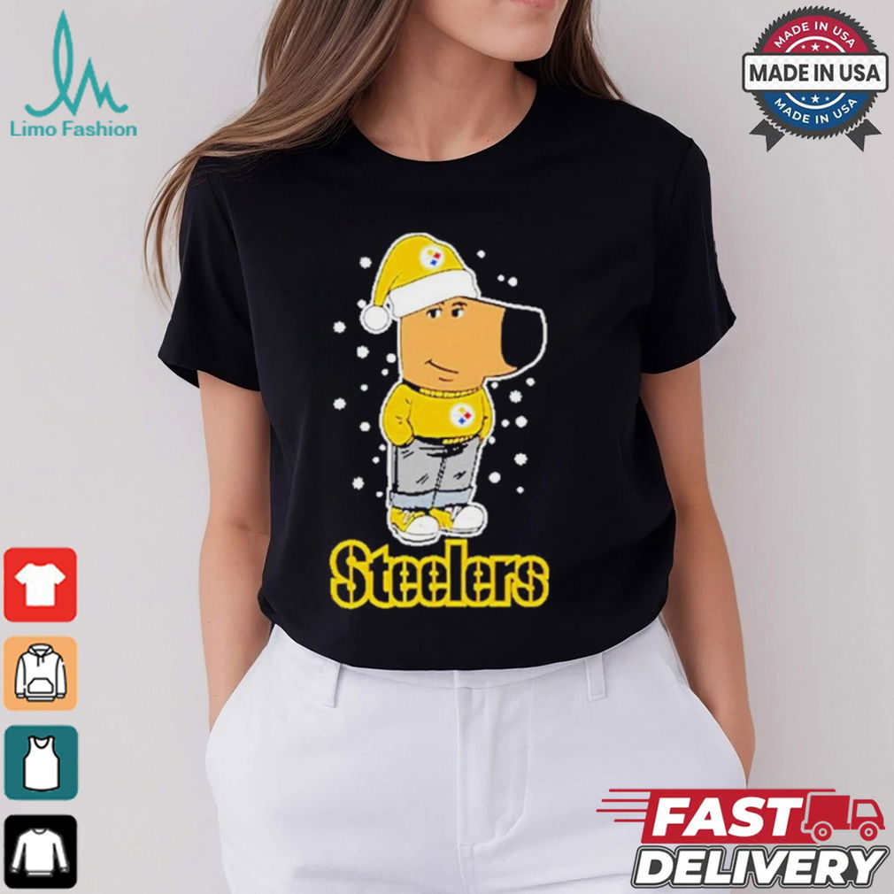 Chill Guy wear Pittsburgh Steelers Christmas shirt Chill Guy wear Pittsburgh Steelers Christmas shirt