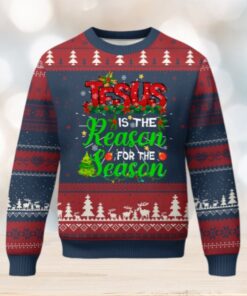 Christian Ugly Christmas Sweater Jesus Is The Reason For The Season