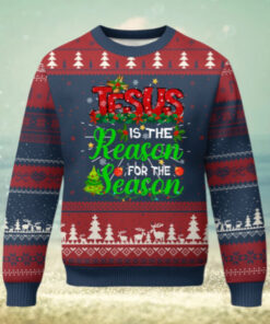 Christian Ugly Christmas Sweater Jesus Is The Reason For The Season