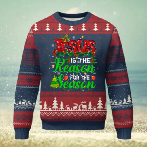 Christian Ugly Christmas Sweater Jesus Is The Reason For The Season