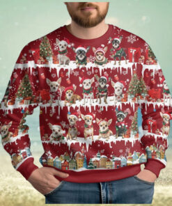Christmas Chihuahua Ugly Sweater, Cute Dog Holiday Sweater