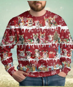 Christmas Corgi Dog Ugly Sweater