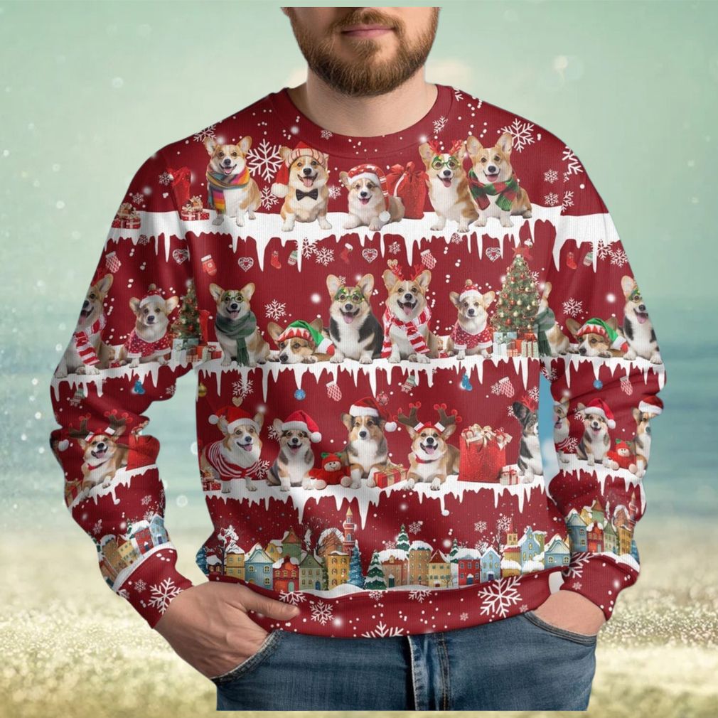 Christmas Corgi Dog Ugly Sweater Christmas Corgi Dog Ugly Sweater
