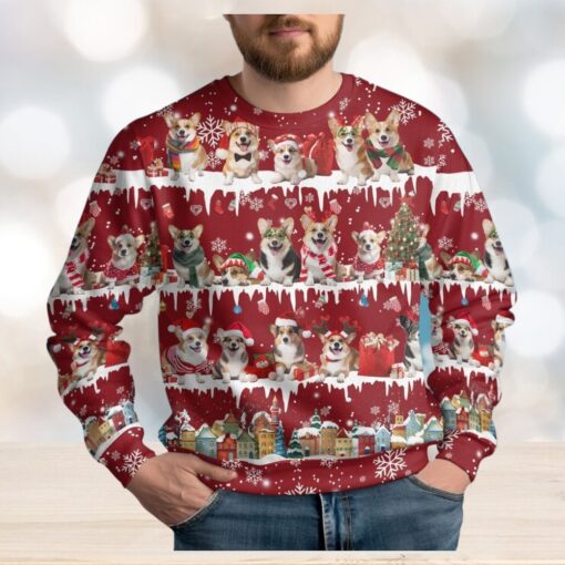 Christmas Corgi Dog Ugly Sweater