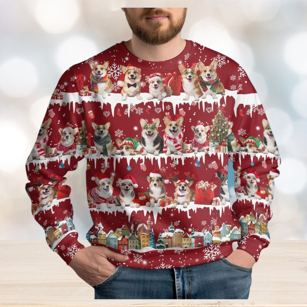 Christmas Corgi Dog Ugly Sweater Christmas Corgi Dog Ugly Sweater