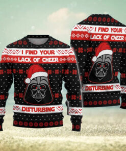 Christmas Darth Vader Sweater, I Find Your Lack of Cheer Disturbing Ugly Sweater