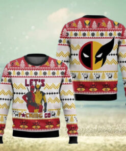 Christmas Deadpool Wolverine Ugly Sweater, Deadpool And Wolverine Friends Christmas Sweater