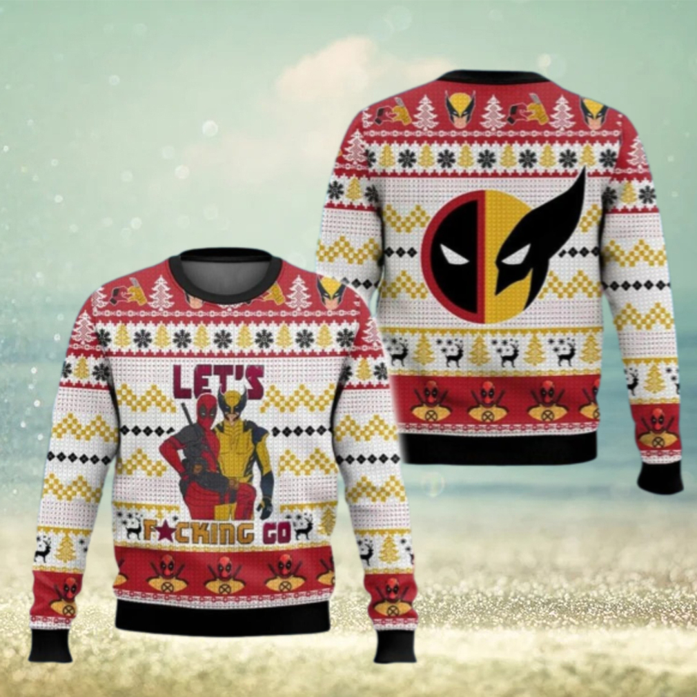 Christmas Deadpool Wolverine Ugly Sweater, Deadpool And Wolverine Friends Christmas Sweater Christmas Deadpool Wolverine Ugly Sweater, Deadpool And Wolverine Friends Christmas Sweater
