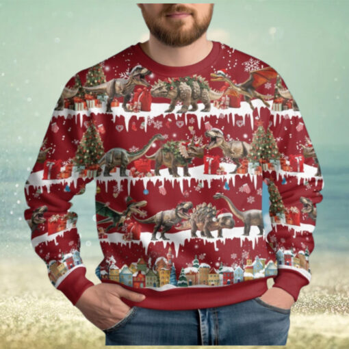 Christmas Dinosaur Ugly Christmas Sweater