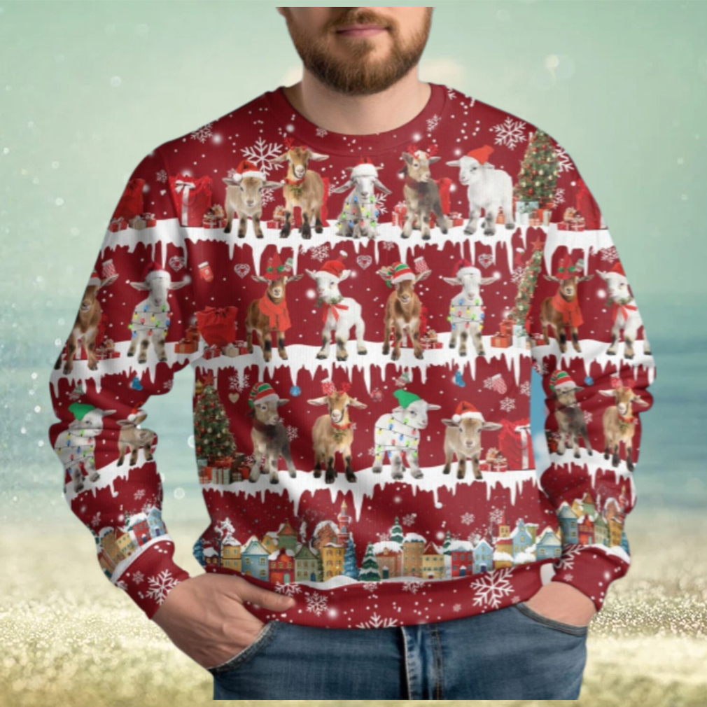 Christmas Goat Ugly Sweater, Goat Holiday Sweater Christmas Goat Ugly Sweater, Goat Holiday Sweater