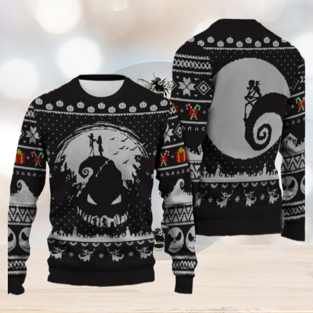 Christmas Jack And Sally Ugly Sweater, Nightmare Before Christmas Sweater Christmas Jack And Sally Ugly Sweater, Nightmare Before Christmas Sweater