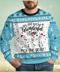 Christmas Olaf Ugly Sweater, Disney Snowman Xmas Sweater