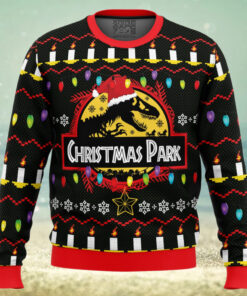 Christmas Park Jurassic Park Ugly Christmas Sweater