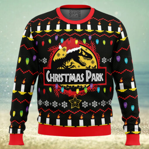 Christmas Park Jurassic Park Ugly Christmas Sweater