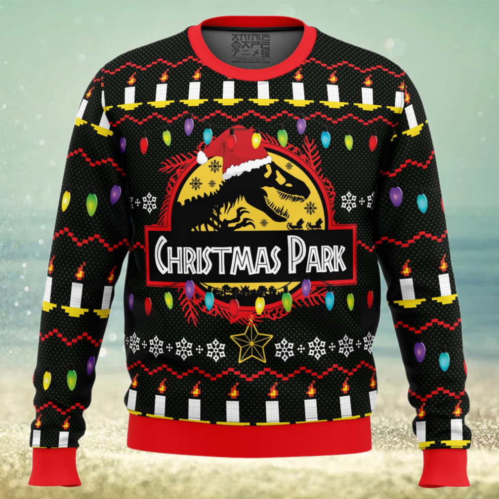 Christmas Park Jurassic Park Ugly Christmas Sweater Christmas Park Jurassic Park Ugly Christmas Sweater