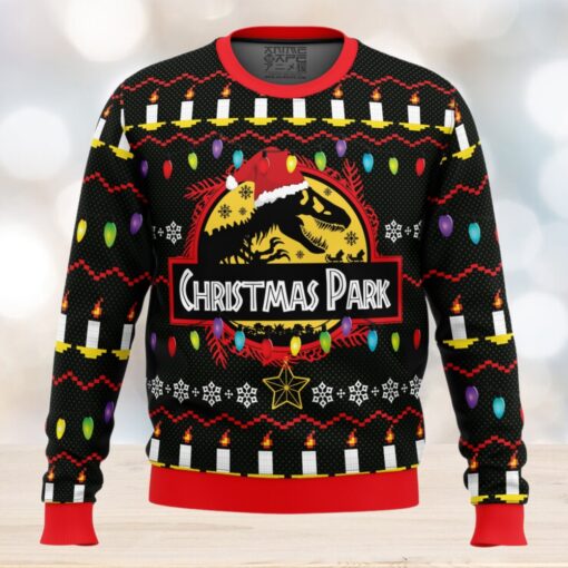 Christmas Park Jurassic Park Ugly Christmas Sweater