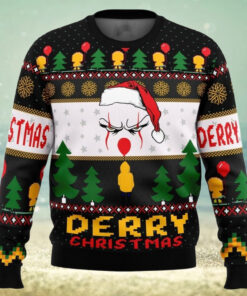 Christmas Pennywise IT Movie Ugly Sweater, Horror Clown Xmas Sweater