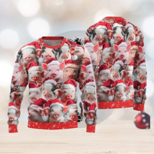 Christmas Pig Ugly Sweater, Merry Pigmas Holiday Sweater
