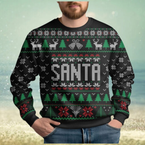 Christmas Santa Ugly Sweater, Santa Claus Holiday Sweater