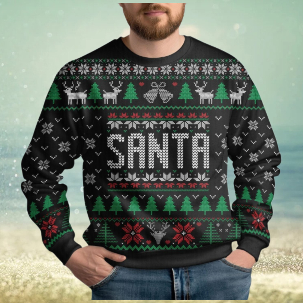 Christmas Santa Ugly Sweater, Santa Claus Holiday Sweater Christmas Santa Ugly Sweater, Santa Claus Holiday Sweater