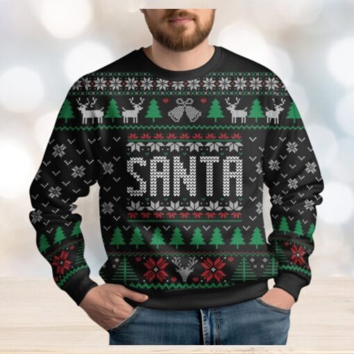 Christmas Santa Ugly Sweater, Santa Claus Holiday Sweater