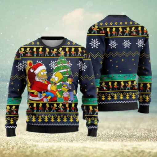 Christmas Simpsons Ugly Sweater, Simpson Ugly Sweater