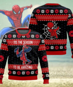 Christmas Spider Man Ugly Sweater, Spiderman Xmas Sweater