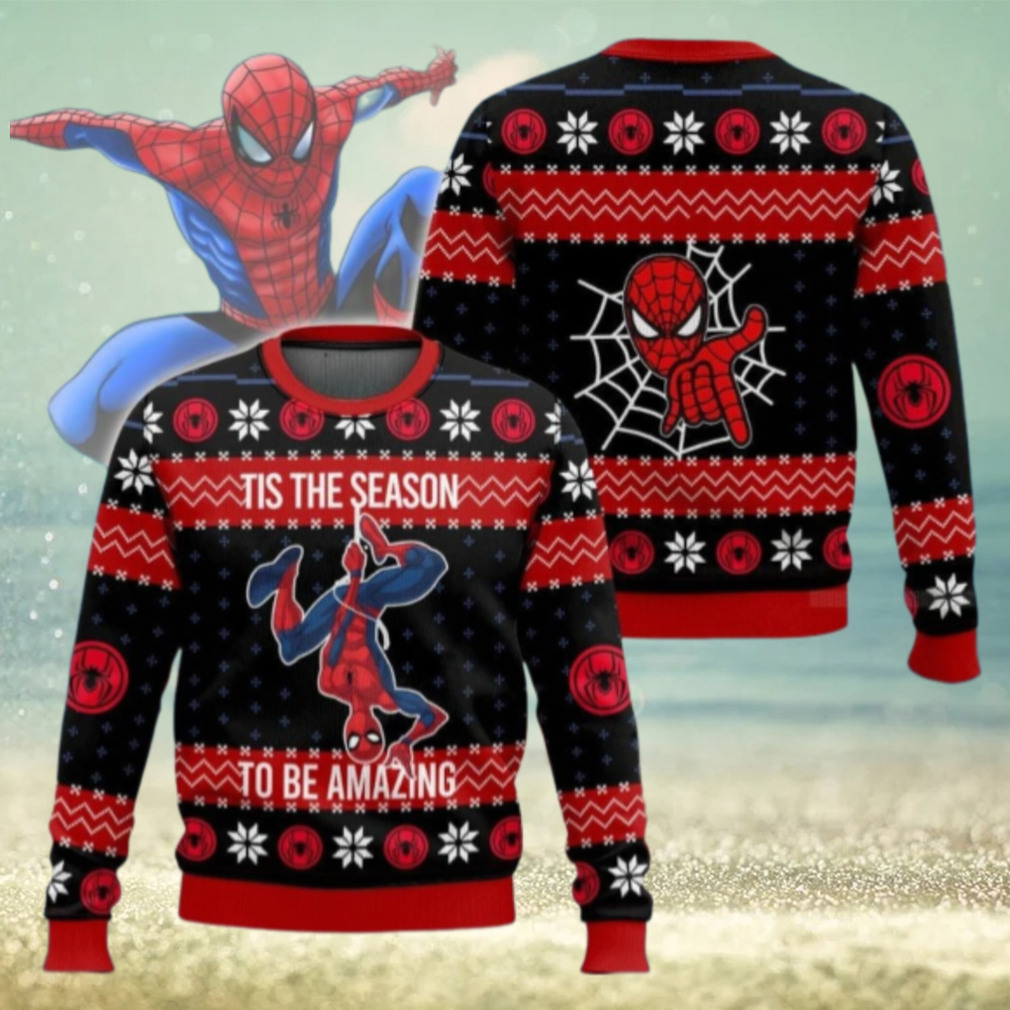 Christmas Spider Man Ugly Sweater, Spiderman Xmas Sweater Christmas Spider Man Ugly Sweater, Spiderman Xmas Sweater