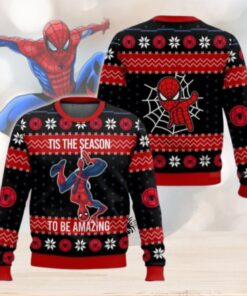 Christmas Spider Man Ugly Sweater, Spiderman Xmas Sweater