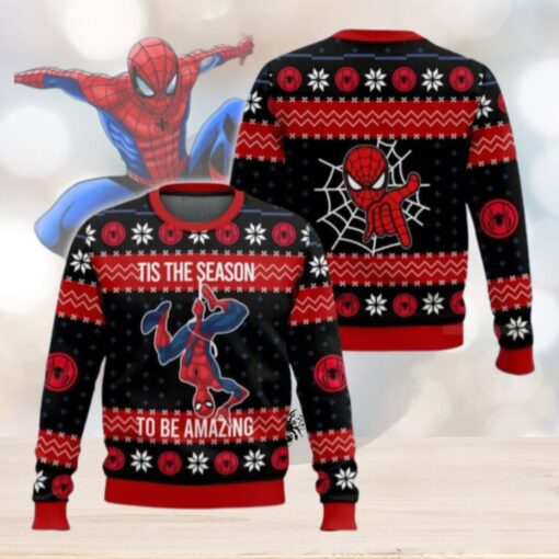 Christmas Spider Man Ugly Sweater, Spiderman Xmas Sweater