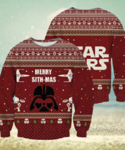 Christmas Star Wars Ugly Sweater, Merry Sith Mas Holiday Sweater