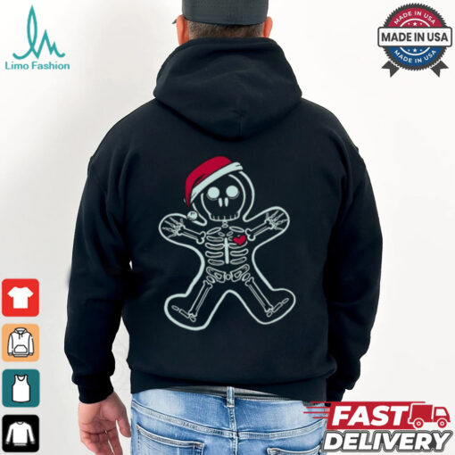 Christmas XRay Gingerbread Man Skeleton Shirt