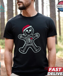 Christmas XRay Gingerbread Man Skeleton Shirt