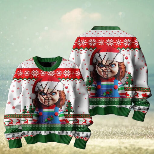 Chucky Wanna Play In Christmas Ugly Sweater