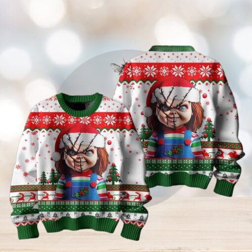 Chucky Wanna Play In Christmas Ugly Sweater