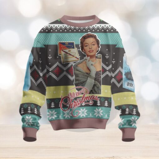 Cigarette Christmas Gift Woman Conceptual Cigarettes Ugly Christmas Sweater
