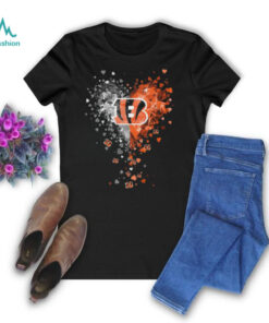 Cincinnati Bengals Crystal Heart Shirt