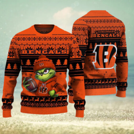 Cincinnati Bengals The Grinch Ugly Christmas Sweater NFL Xmas Gift
