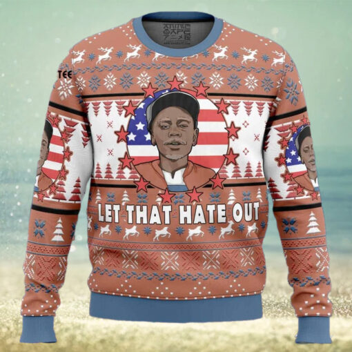 Clayton Bigsby Let That Hate Out Chappelle Show Ugly Christmas Sweater