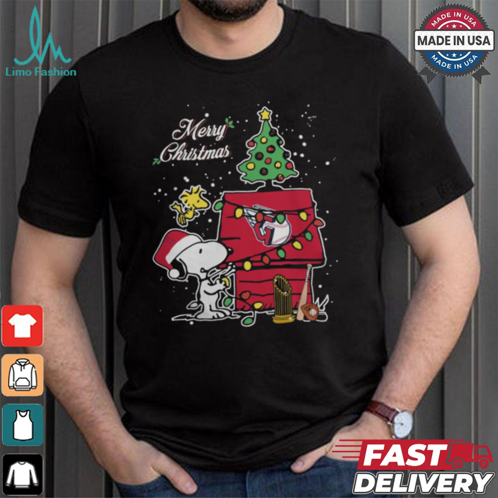 Cleveland Guardians Merry Christmas With Snoopy Baby T Shirt Cleveland Guardians Merry Christmas With Snoopy Baby T Shirt