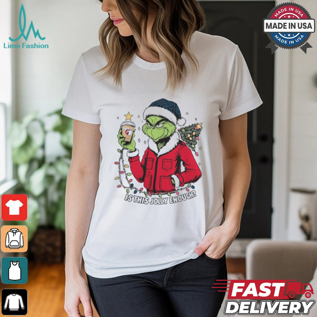 Cleveland Guardians x Santa Grinch Is This Jolly Enough Merry Christmas Shirt Cleveland Guardians x Santa Grinch Is This Jolly Enough Merry Christmas Shirt