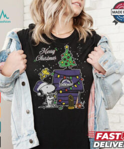 Colorado Rockies Merry Christmas With Snoopy Baby T Shirt