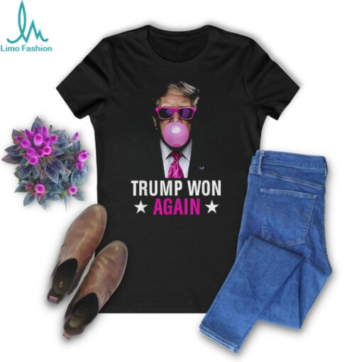 Congratulations Trump Won Again 2024 Election Vote President 47th American Shirt