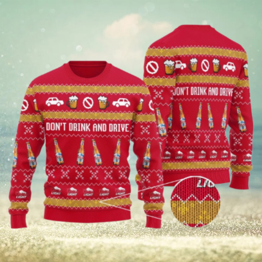 Coors Light Don’t Drink And Drive Red Ugly Sweater Coors Light Don’t Drink And Drive Red Ugly Sweater