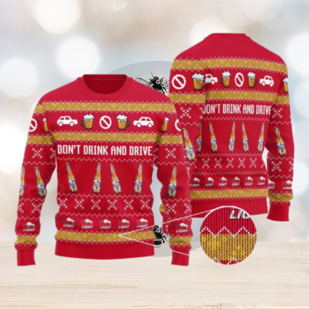 Coors Light Don’t Drink And Drive Red Ugly Sweater Coors Light Don’t Drink And Drive Red Ugly Sweater