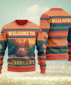 Coruscant Star Wars Ugly Sweater, Coruscant City Ugly Christmas Sweater