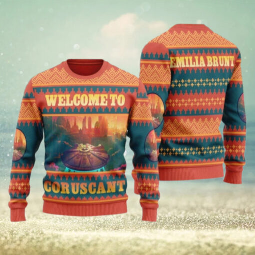Coruscant Star Wars Ugly Sweater, Coruscant City Ugly Christmas Sweater