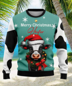 Cow Merry Christmas Heifer Ugly Christmas Sweater