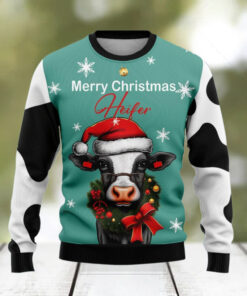 Cow Merry Christmas Heifer Ugly Christmas Sweater