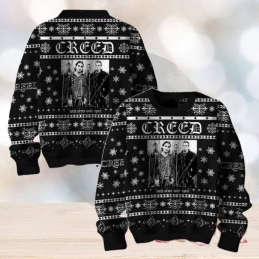 Creed With Arms Wide Open Chirstmas Gifts 2024 Xmas For Family And Friends Ugly Sweater